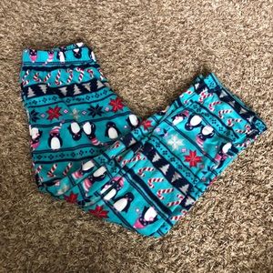 Penguin Christmas pajama pants